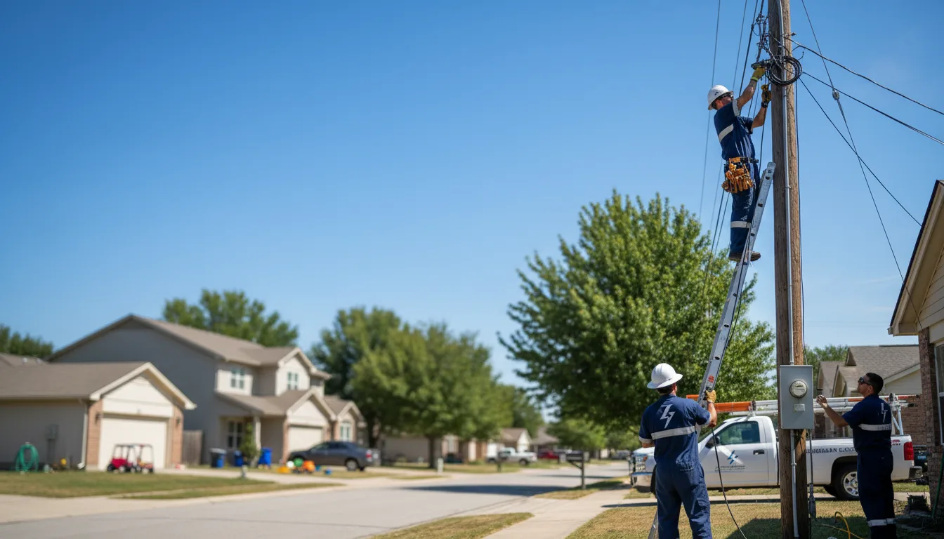 Residential electrician providing installation services in Brentwood, TN